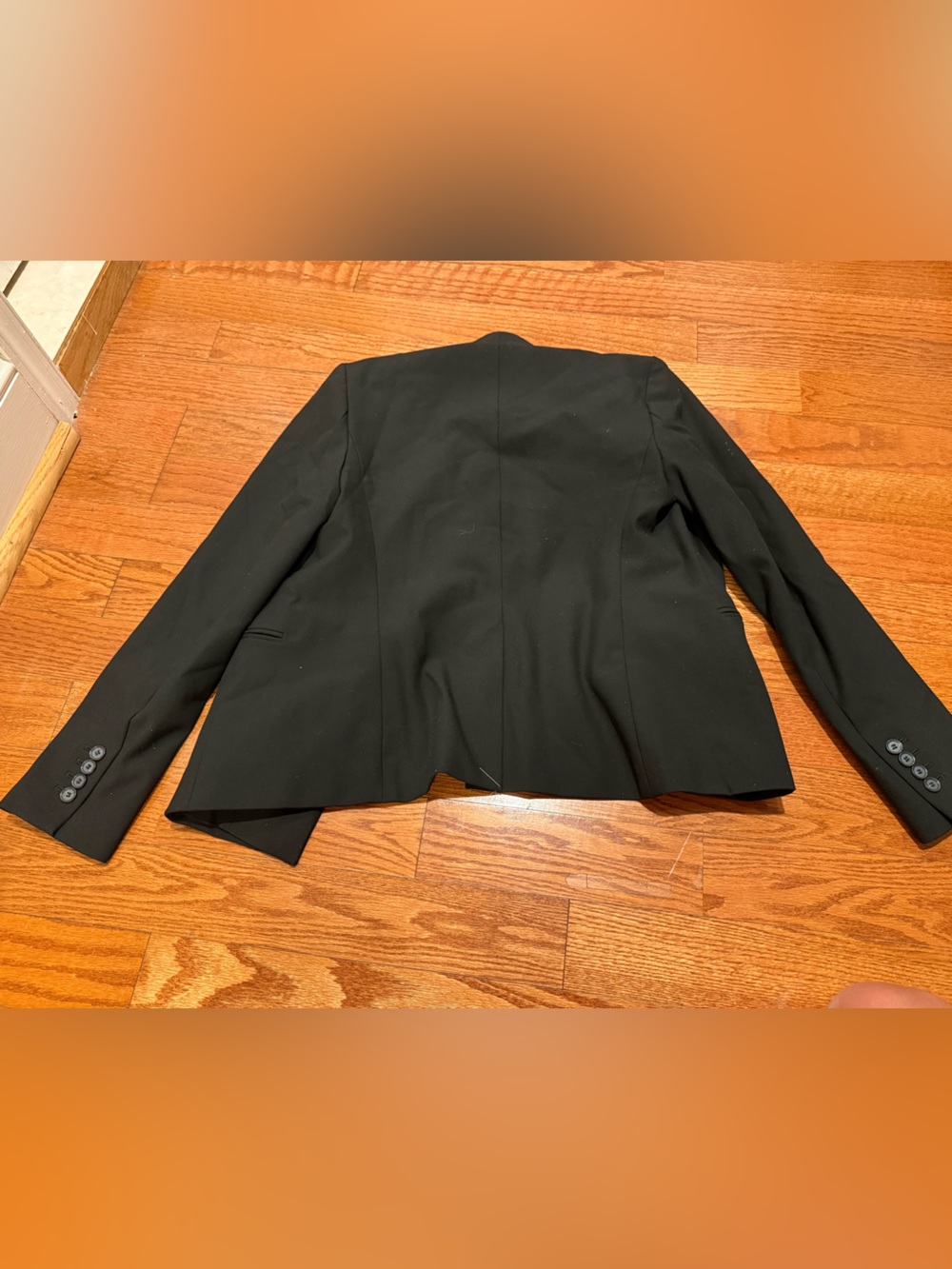 Ann Taylor Black One-Button Career Blazer Size 2 - Picture 4 of 4